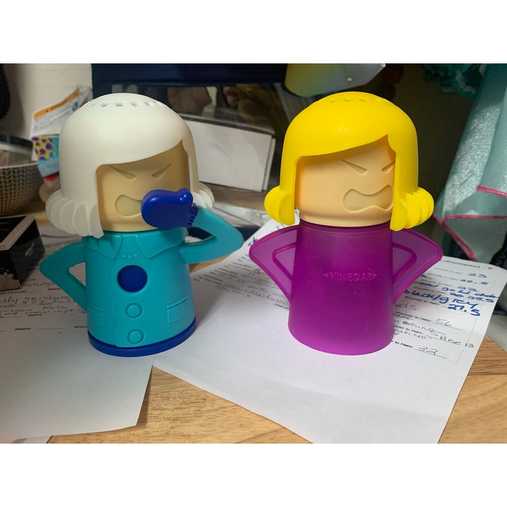 Angry Mama Microwave Cleaner & Fridge Odor Eliminator (Set of 2)